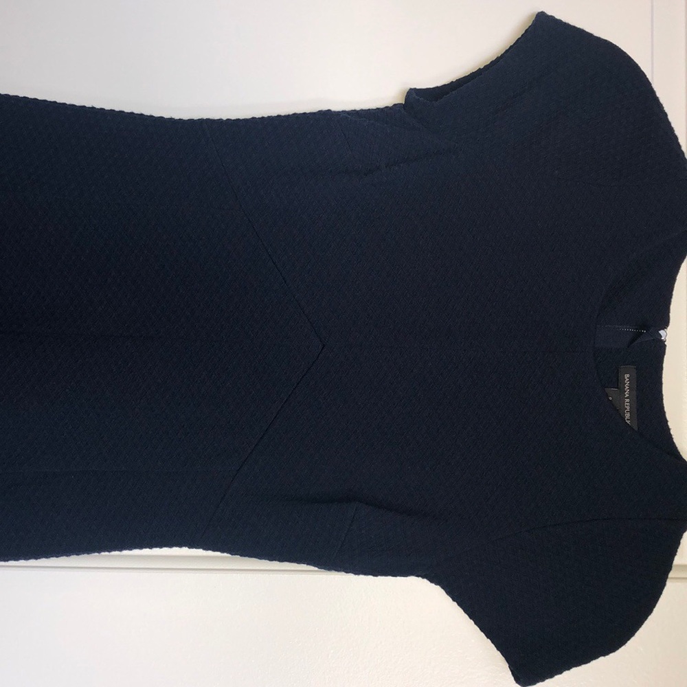 Navy banana republic knee length dress - Picture 2 of 5